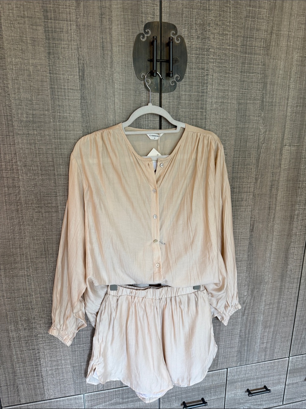Commense Santorini Textured Two Piece Shorts Set